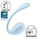 Смарт-віброяйце Satisfyer Smooth Petal Connect App, колір BLUE SX0667 фото 1 Safeyourlove