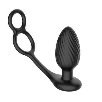 Anal vibrating plug Nexus Tornado Cock and Ball Ring rotation + vibration, erection ring, remote control