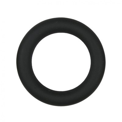 Кольцо на пенис силиконовое, черное, M ET085BLK-M фото