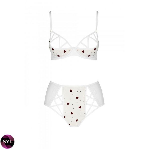 Еротичний комплект з малюнком LOVELIA BIKINI white L/XL - Passion SO4750 SafeYourLove