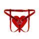 Трусики Серце для страпону Feral Feelings - Hearts Strap-on Belt Red Trasparent SO9314 фото 1 Safeyourlove