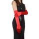 Star Night long gloves above the elbow, 55 cm, Red