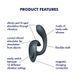 Вагинально-клиторальный вибратор Satisfyer G for Goddess 1, 2 мотора SX0668 фото 6