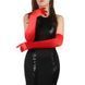 Star Night long gloves above the elbow, 55 cm, Red
