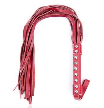 Флоггер DS Fetish Leather flogger red suede leather 292000121 SafeYourLove