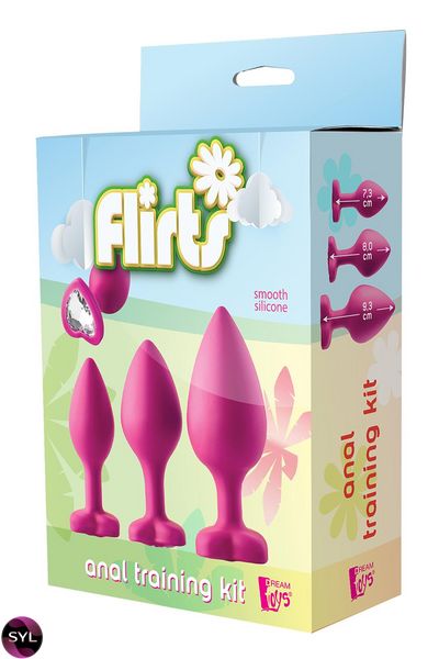 Набір анальних пробок Dream Toys FLIRTS PINK DT21883 SafeYourLove