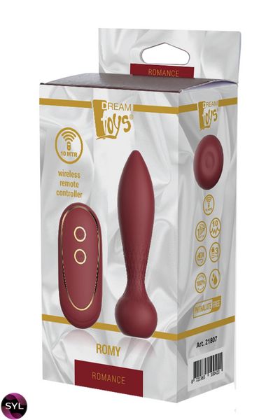 Анальний вібратор з дистанційним управлінням Dream Toys ROMANCE ROMY DT21807 SafeYourLove