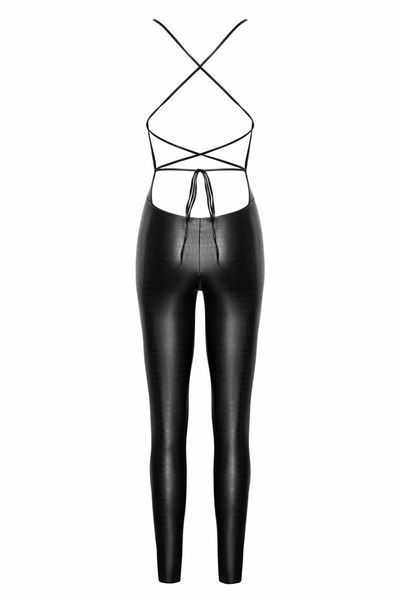 Бодистокинг с открытым доступом и молнией Noir Handmade F316 с тиснение под крокодилью кожу, S 13438/F316 фото