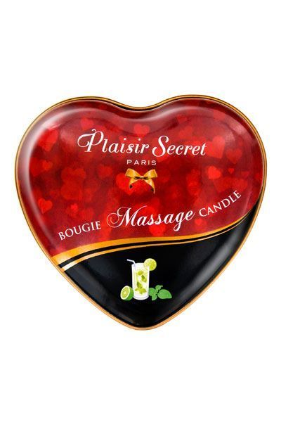 Plaisirs Secrets Mojito świeca do masażu serca (35 ml)