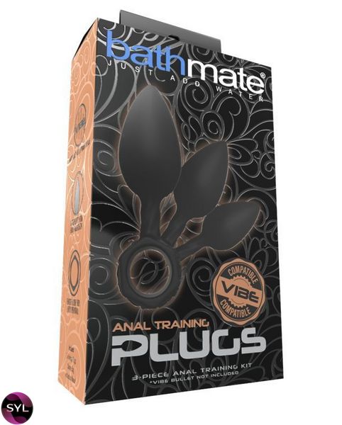 Набор анальных пробок Bathmate Anal Training Plugs, диаметр 2,5см - 3,1см - 3,8см SO3359 фото