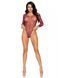 Боди Leg Avenue Crystalized fishnet bodysuit Burgundy One Size SO9135 фото 5