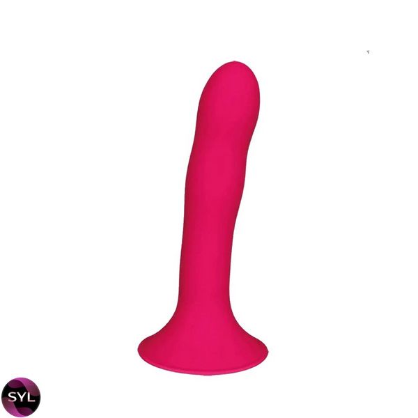 Дилдо з присоскою Adrien Lastic Hitsens 4 Pink, відмінно для страпона, діаметр 3,7см, довжина 17,8см AD24041 SafeYourLove