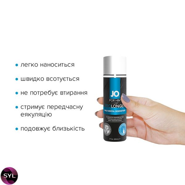 Пролонгуючий спрей System JO Prolonger Spray with Benzocaine (60 мл) SO1832 SafeYourLove