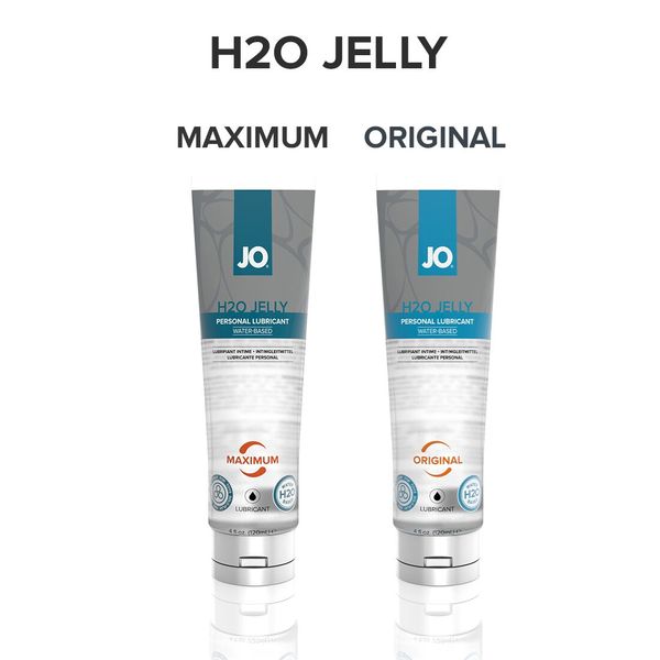 Gęsty lubrykant na bazie wody System JO H2O JELLY — ORYGINALNY (120 ml), bez parabenów i glikolu