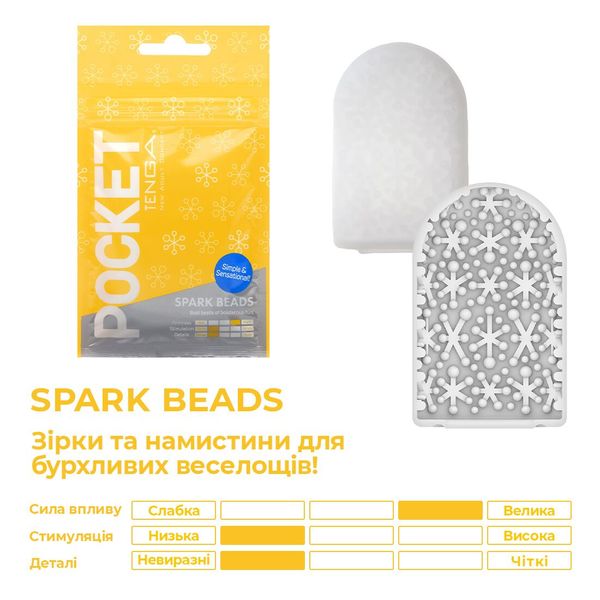 Мастурбатор TENGA Pocket Spark Beads SO5599 SafeYourLove