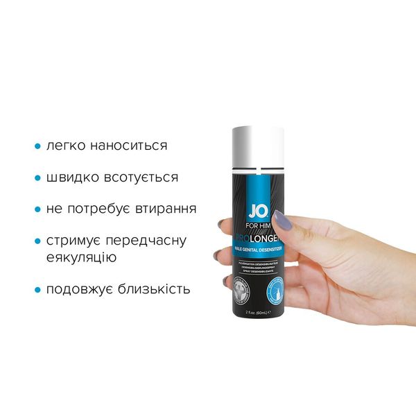 System JO Prolonger Spray z Benzokainą (60 ml)