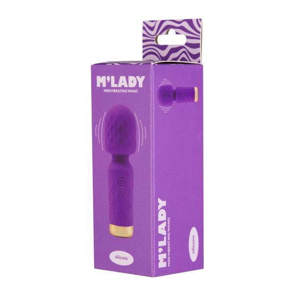 Вібромасажер M&rsquo;Lady Mini Vibrating Wand, колір Purple SX3144 SafeYourLove