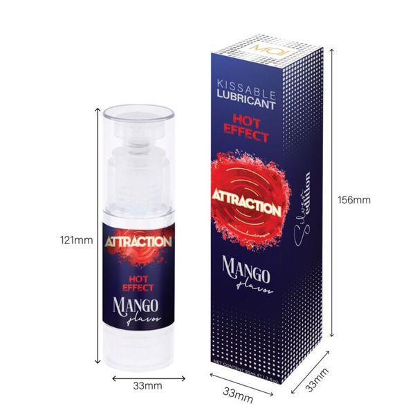 Lubrykant do seksu oralnego o działaniu rozgrzewającym MAI Attraction Heat Mango (50 ml)