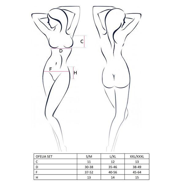 Комплект белья Passion OFELIA SET OpenBra EL13202 фото
