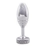 Metalowy korek analny DOXY Butt Plug RIBBED, żebrowany, średnica 3,3 cm