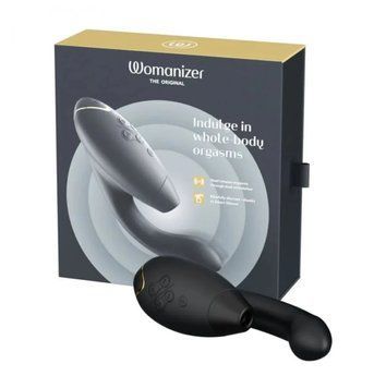 Инновационный бесконтактный вибратор-стимулятор Womanizer Duo 2 Black W44124 фото