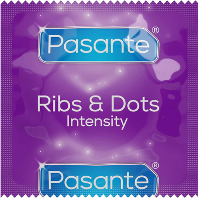 Презервативы точечно-ребристые Pasante Ribs and Dots UCIU001012 фото