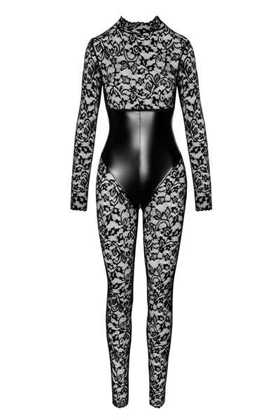 Комбинезон Noir Handmade F299 Enigma lace catsuit with underbust bodice, размер S SX0231 фото