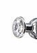Анальная пробка с кристаллом Toy Joy Diamond Bum Bijou серебристый, Medium TJ10271 фото 3