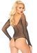 Body Leg Avenue Crystalized fishnet bodysuit Black One Size
