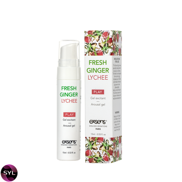 Стимулюючий гель EXSENS Kissable Fresh Ginger Litchi 15мл, можна для поцілунків, охолоджуючий SO2367 SafeYourLove