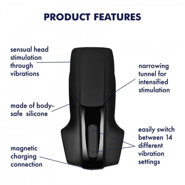 Мастурбатор Men Vibration Satisfyer (Германия) IG016365 фото