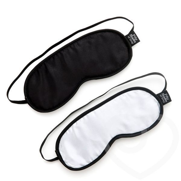A set of soft blindfolds "don't peep!", Black /, Black