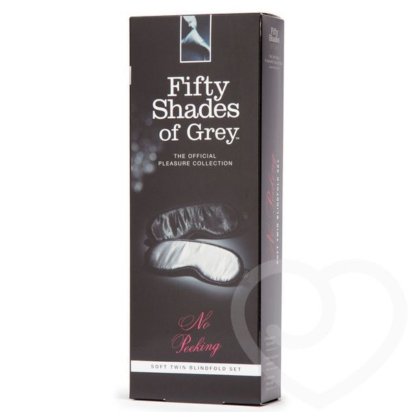 A set of soft blindfolds "don't peep!", Black /, Black