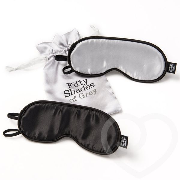A set of soft blindfolds "don't peep!", Black /, Black