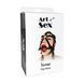 Gag mask with silicone ring Art of Sex - Tamer, Genuine leather, Black