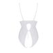 Боді з ажурним декором та відкритим кроком Ursula Body white L/XL — Passion SO5832 фото 4 Safeyourlove