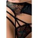 Комплект білизни FLORIS SET black L/XL - Passion Exclusive: ліф, трусики, пояс для панчох PS23710 фото 5 Safeyourlove