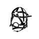 Gag mask with silicone ring Art of Sex - Tamer, Genuine leather, Black