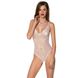 Боді з ажурним декором та відкритим кроком Ursula Body white L/XL — Passion SO5832 фото 1 Safeyourlove