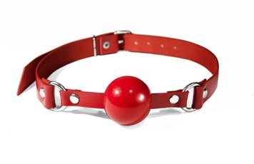 Кляп силіконовий Feral Feelings Silicon Ball Gag Red/Red, червоний ремінець, червона кулька SO8267 SafeYourLove