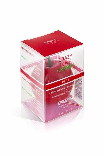 EXSENS Crazy Love Cherry Krem stymulujący sutki (8 ml) z jojobą i masłem shea, jadalny