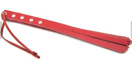 Флоггер DS Fetish mini leather flogger red 292001097 фото