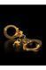 Pipedream Fetish Fantasy Gold handcuffs with key and safety lever, gold color, Gold