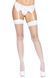 Leg Avenue Nylon Fishnet Thigh Highs, color White