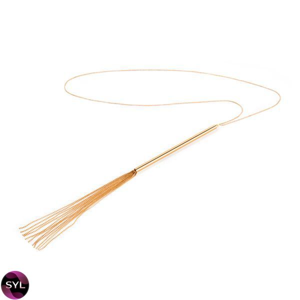 Цепочка-плеть на шею Bijoux Indiscrets MAGNIFIQUE Necklace Whip - Gold, украшение для тела SO2661 фото