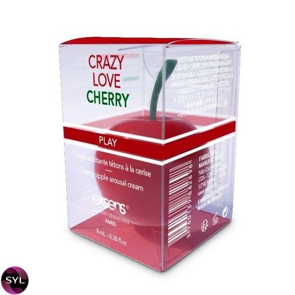 Возбуждающий крем для сосков EXSENS Crazy Love Cherry (8 мл) с жожоба и маслом ши, съедобный SO3334 фото