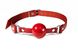 Кляп силіконовий Feral Feelings Silicon Ball Gag Red/Red, червоний ремінець, червона кулька SO8267 фото 1 Safeyourlove