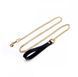 Поводок, итальянская кожа, с металлической цепью, Leather Cosplay Leash UPKO U60141 фото 2