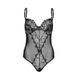 Bodysuit in lace and translucent black mesh Leg Avenue, S