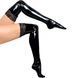 Sexy vinyl stockings Art of Sex - Lora with lace, color, Black, M